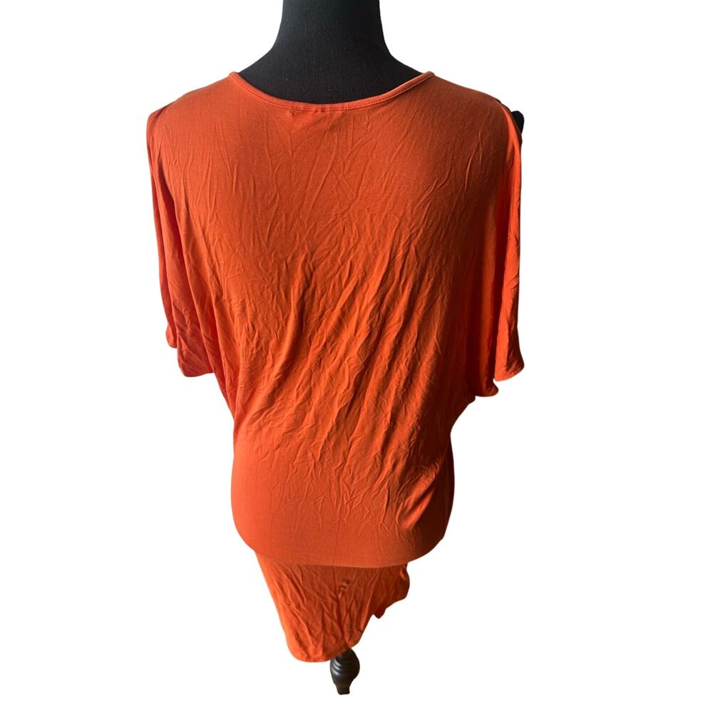 Trina Turk Nomad Orange Coverup Dress S Beaded Caftan Swim Resort Chic - Picture 4 of 7